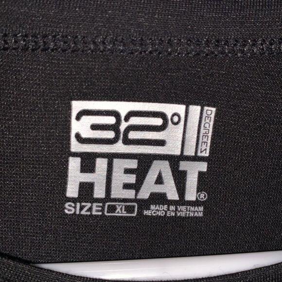 32 Degrees Heat Black Long Sleeve Thermal Shirt XL - Picture 2 of 8